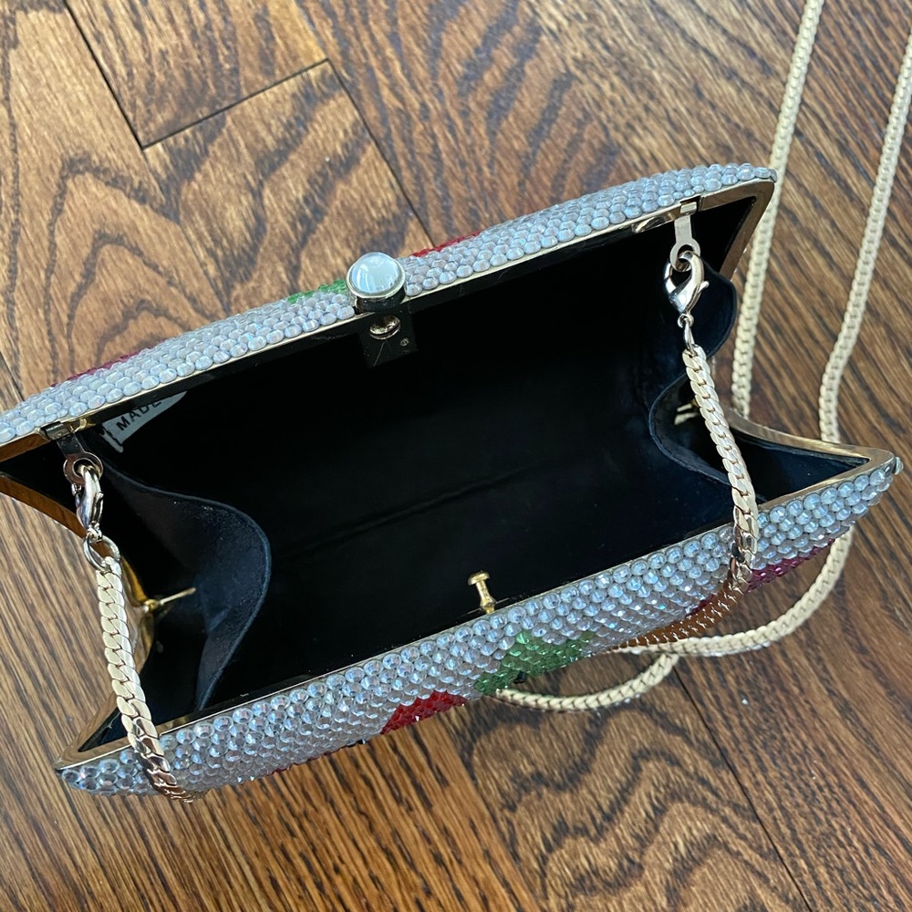 Molly Moore of London crystal evening bag w/chain - Picture 6 of 6
